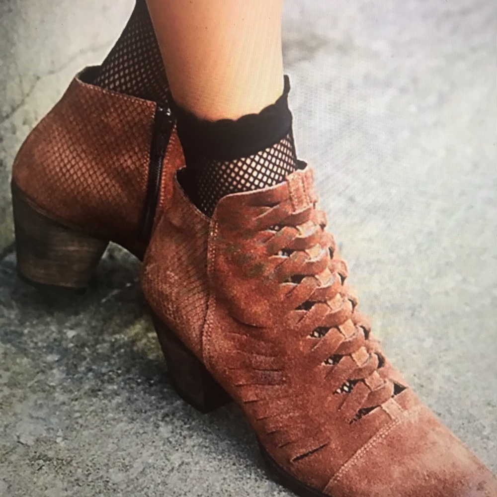 Free People “ Loveland” ankle boot.